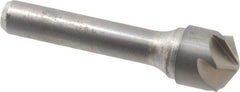 Made in USA - 5/8" Head Diam, 3/8" Shank Diam, 6 Flute 120° Solid Carbide Countersink - Bright Finish, 2-5/8" OAL, 0.109" Nose Diam, Single End, Straight Shank, Right Hand Cut - Eagle Tool & Supply