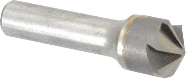 Made in USA - 3/4" Head Diam, 1/2" Shank Diam, 6 Flute 120° Solid Carbide Countersink - Eagle Tool & Supply