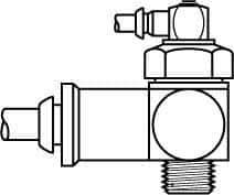 Parker - 1/2 Inlet Brass Hydraulic Control Valve - 1/2 Thread - Eagle Tool & Supply