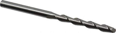 Accupro - 3/8" Diam, 3" LOC, 2 Flute Solid Carbide Ball End Mill - Uncoated, Single End, 6" OAL, 3/8" Shank Diam, Spiral Flute - Eagle Tool & Supply