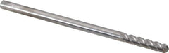 Accupro - 5/16" Diam, 1-1/2" LOC, 4 Flute Solid Carbide Ball End Mill - Uncoated, Single End, 6" OAL, 5/16" Shank Diam, Spiral Flute - Eagle Tool & Supply