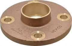 NIBCO - 2-1/2" Pipe, 7" OD, Cast Copper Companion Pipe Flange - 150 psi, C End Connection, 5-1/2" Across Bolt Hole Centers - Eagle Tool & Supply