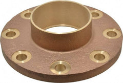 NIBCO - 4" Pipe, 9" OD, Cast Copper Companion Pipe Flange - 150 psi, C End Connection, 7-1/2" Across Bolt Hole Centers - Eagle Tool & Supply