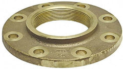 NIBCO - 4" Pipe, 9" OD, Cast Copper Threaded Companion Pipe Flange - 150 psi, F End Connection, 7-1/2" Across Bolt Hole Centers - Eagle Tool & Supply