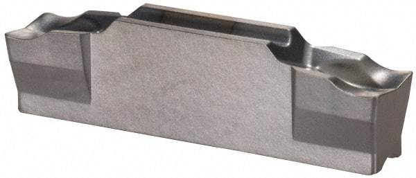 Ingersoll Cutting Tools - TDJ J TT8020 Grade, 0.1575" Cutting Width, Carbide Cutoff Insert - 0° Neutral Lead Angle, 0.0118" Cnr Rad, Double End - Eagle Tool & Supply