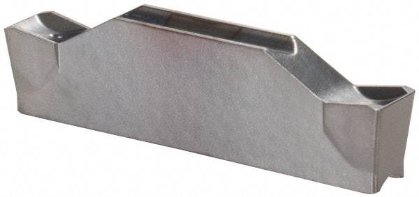 Ingersoll Cutting Tools - TDC C TT8020 Grade, 0.1181" Cutting Width, Carbide Cutoff Insert - 0° Neutral Lead Angle, 0.0079" Cnr Rad, Double End - Eagle Tool & Supply