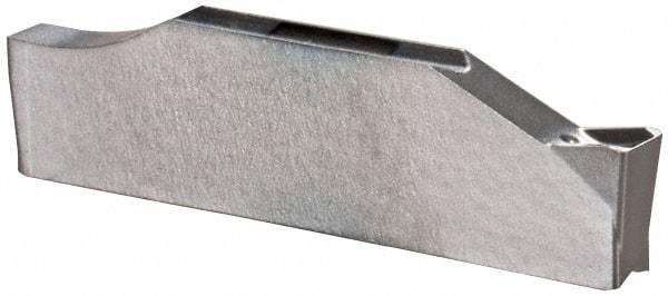 Ingersoll Cutting Tools - TSC C TT8020 Grade, 0.0787" Cutting Width, Carbide Cutoff Insert - 0° Neutral Lead Angle, 0.0079" Cnr Rad, Single End - Eagle Tool & Supply