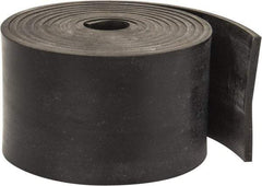 Made in USA - 1/8" Thick x 2" Wide x 60" Long, Plain Backed Neoprene Rubber Strip - Stock Length, 60 Shore A Durometer, 2,500 psi Tensile Strength, -40 to 225°F, Black - Eagle Tool & Supply