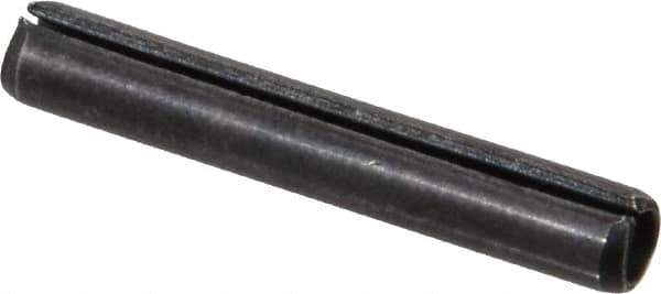 Value Collection - 5/32" Diam x 1" Long Slotted Spring Pin - Grade 1070-1090 Alloy Steel, Black Oxide Finish - Eagle Tool & Supply