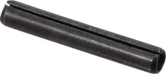 Value Collection - 5/32" Diam x 1" Long Slotted Spring Pin - Grade 1070-1090 Alloy Steel, Black Oxide Finish - Eagle Tool & Supply