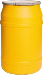 Eagle - 55 Gallon Yellow Cylindrical Polyethylene Open Head Drum - 36-3/8" High x 23" Diam - Eagle Tool & Supply