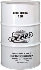 Lubriplate - 55 Gal Drum, ISO 100, SAE 40, Air Compressor Oil - 7°F to 385°, 556 Viscosity (SUS) at 100°F, 77 Viscosity (SUS) at 210°F - Eagle Tool & Supply