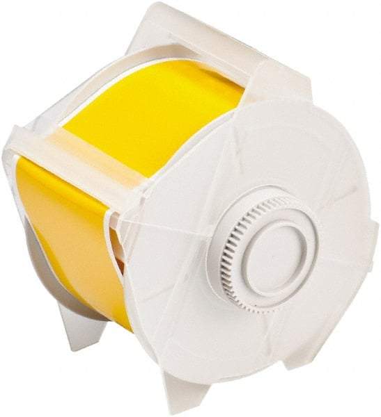 Brady - 2-1/4" Wide x 1,200" Long, Yellow Vinyl Tape - For Globalmark Industrial Labeling System - Eagle Tool & Supply