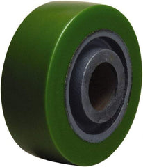 Hamilton - 4 Inch Diameter x 1-1/2 Inch Wide, Polyurethane on Cast Iron Caster Wheel - 675 Lb. Capacity, 1-5/8 Inch Hub Length, 1-3/16 Inch Axle Diameter, Plain Bore Bearing - Eagle Tool & Supply