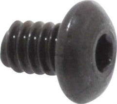 Value Collection - #2-56 UNC Hex Socket Drive, Button Screw - Alloy Steel, Black Oxide Finish, Fully Threaded, 1/8" Length Under Head - Eagle Tool & Supply