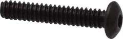 Value Collection - #4-40 UNC Hex Socket Drive, Button Screw - Alloy Steel, Black Oxide Finish, Fully Threaded, 5/8" Length Under Head - Eagle Tool & Supply