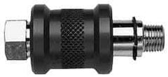 Legris - 1/2" Pipe, MNPT x FNPT, Nickel Plated Brass Standard Slide Valve - 230 Max psi, Anodized Aluminum Sleeve - Eagle Tool & Supply