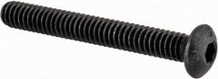 Value Collection - #5-40 UNC Hex Socket Drive, Button Screw - Alloy Steel, Black Oxide Finish, Fully Threaded, 1" Length Under Head - Eagle Tool & Supply