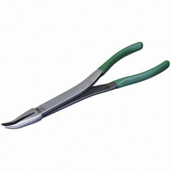 SK - Bent Nose Pliers - 11" W/CUSHION GRIP XLONG NEEDLE NOSE PLIER - Eagle Tool & Supply