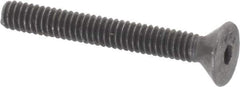 Value Collection - #5-40 UNC Hex Socket Drive, 82° Flat Screw - Alloy Steel, Black Oxide Finish, Fully Threaded, 1" OAL - Eagle Tool & Supply
