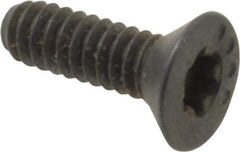 Camcar - #4-40 UNC Torx Plus Drive, 82° Flat Screw - Alloy Steel, Black Oxide Finish, Fully Threaded, 3/8" OAL - Eagle Tool & Supply