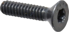 Camcar - #4-40 UNC Torx Plus Drive, 82° Flat Screw - Alloy Steel, Black Oxide Finish, Fully Threaded, 1/2" OAL - Eagle Tool & Supply