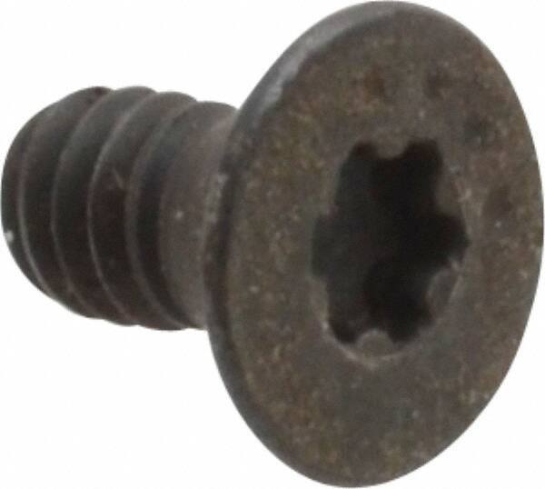 Camcar - #5-40 UNC Torx Plus Drive, 82° Flat Screw - Alloy Steel, Black Oxide Finish, Fully Threaded, 1/4" OAL - Eagle Tool & Supply