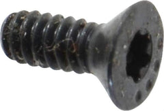Camcar - #6-32 UNC Torx Plus Drive, 82° Flat Screw - Alloy Steel, Black Oxide Finish, Fully Threaded, 3/8" OAL - Eagle Tool & Supply