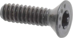 Camcar - #6-32 UNC Torx Plus Drive, 82° Flat Screw - Alloy Steel, Black Oxide Finish, Fully Threaded, 1/2" OAL - Eagle Tool & Supply