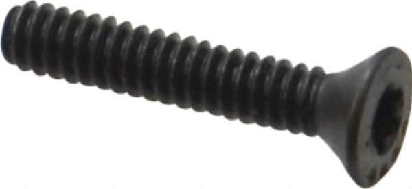 Camcar - #6-32 UNC Torx Plus Drive, 82° Flat Screw - Alloy Steel, Black Oxide Finish, Fully Threaded, 3/4" OAL - Eagle Tool & Supply
