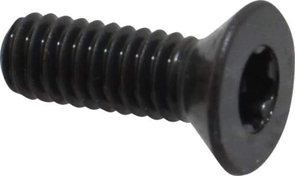 Camcar - #8-32 UNC Torx Plus Drive, 82° Flat Screw - Alloy Steel, Black Oxide Finish, Fully Threaded, 1/2" OAL - Eagle Tool & Supply