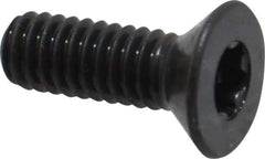 Camcar - #8-32 UNC Torx Plus Drive, 82° Flat Screw - Alloy Steel, Black Oxide Finish, Fully Threaded, 1/2" OAL - Eagle Tool & Supply