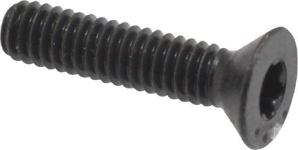 Camcar - #8-32 UNC Torx Plus Drive, 82° Flat Screw - Alloy Steel, Black Oxide Finish, Fully Threaded, 3/4" OAL - Eagle Tool & Supply