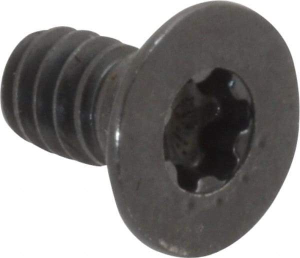 Camcar - #10-24 UNC Torx Plus Drive, 82° Flat Screw - Alloy Steel, Black Oxide Finish, Fully Threaded, 3/8" OAL - Eagle Tool & Supply