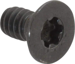 Camcar - #10-24 UNC Torx Plus Drive, 82° Flat Screw - Alloy Steel, Black Oxide Finish, Fully Threaded, 3/8" OAL - Eagle Tool & Supply