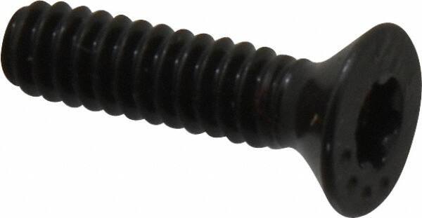 Camcar - #10-24 UNC Torx Plus Drive, 82° Flat Screw - Alloy Steel, Black Oxide Finish, Fully Threaded, 3/4" OAL - Eagle Tool & Supply