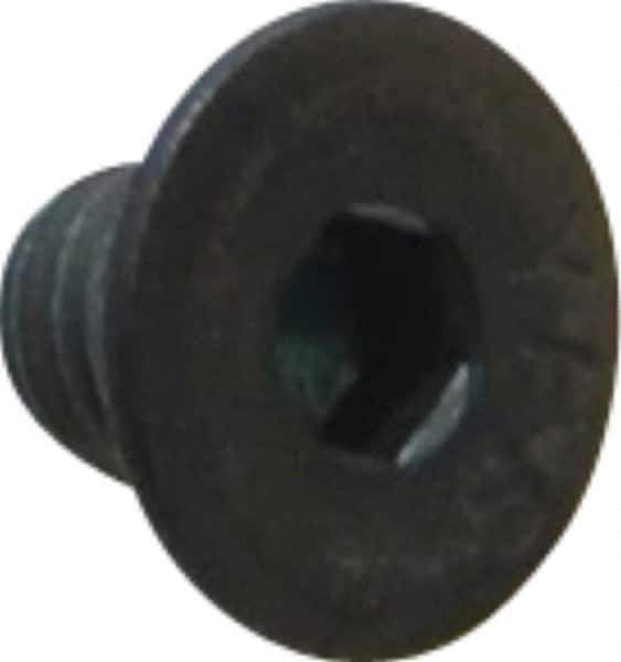 Value Collection - #10-32 UNF Hex Socket Drive, 82° Flat Screw - Alloy Steel, Black Oxide Finish, Fully Threaded, 1/4" OAL - Eagle Tool & Supply