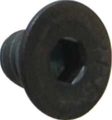 Value Collection - #10-32 UNF Hex Socket Drive, 82° Flat Screw - Alloy Steel, Black Oxide Finish, Fully Threaded, 1/4" OAL - Eagle Tool & Supply