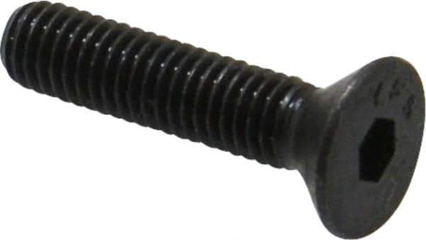 Value Collection - #10-32 UNF Hex Socket Drive, 82° Flat Screw - Alloy Steel, Black Oxide Finish, Fully Threaded, 7/8" OAL - Eagle Tool & Supply
