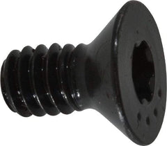 Camcar - 1/4-20 UNC Torx Plus Drive, 82° Flat Screw - Alloy Steel, Black Oxide Finish, Fully Threaded, 1/2" OAL - Eagle Tool & Supply