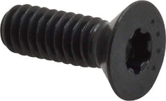 Camcar - 1/4-20 UNC Torx Plus Drive, 82° Flat Screw - Alloy Steel, Black Oxide Finish, Fully Threaded, 3/4" OAL - Eagle Tool & Supply