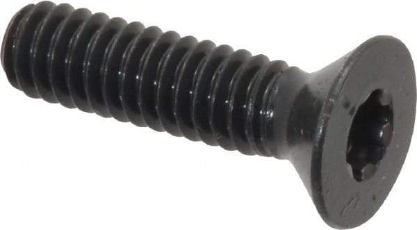 Camcar - 1/4-20 UNC Torx Plus Drive, 82° Flat Screw - Alloy Steel, Black Oxide Finish, Fully Threaded, 1" OAL - Eagle Tool & Supply