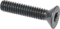 Camcar - 1/4-20 UNC Torx Plus Drive, 82° Flat Screw - Alloy Steel, Black Oxide Finish, Fully Threaded, 1-1/4" OAL - Eagle Tool & Supply