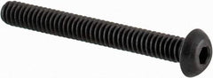 Value Collection - #2-56 UNC Hex Socket Drive, Button Screw - Alloy Steel, Black Oxide Finish, Fully Threaded, 3/4" Length Under Head - Eagle Tool & Supply