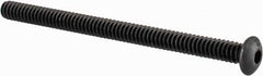 Value Collection - #6-32 UNC Hex Socket Drive, Button Screw - Alloy Steel, Black Oxide Finish, Fully Threaded, 2" Length Under Head - Eagle Tool & Supply