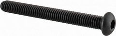 Value Collection - 5/16-18 UNC Hex Socket Drive, Button Screw - Alloy Steel, Black Oxide Finish, Fully Threaded, 3" Length Under Head - Eagle Tool & Supply