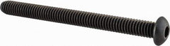 Value Collection - 5/16-18 UNC Hex Socket Drive, Button Screw - Alloy Steel, Black Oxide Finish, Fully Threaded, 3-1/2" Length Under Head - Eagle Tool & Supply