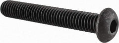 Value Collection - 3/8-16 UNC Hex Socket Drive, Button Screw - Alloy Steel, Black Oxide Finish, Fully Threaded, 2-1/2" Length Under Head - Eagle Tool & Supply