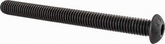 Value Collection - 3/8-16 UNC Hex Socket Drive, Button Screw - Alloy Steel, Black Oxide Finish, Fully Threaded, 4" Length Under Head - Eagle Tool & Supply