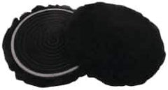 3M - 5-1/4" Diam Lambswool Bonnet Pad - 25/32" Pile, Hook & Loop Attachment - Eagle Tool & Supply